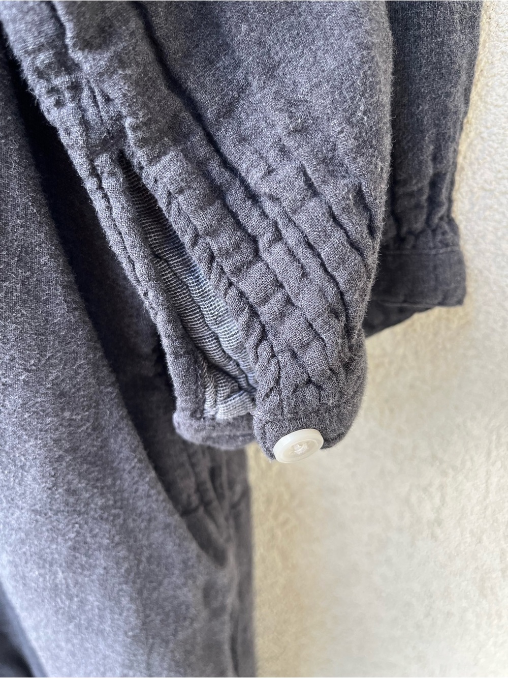 MUJI Double Cloth Flannel Sac Grey Midi/Maxi Dress - Picture 6 of 6